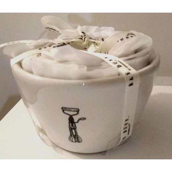 RAE DUNN 4 Piece Set ICON Ceramic Pottery Measuring Cups Magenta NWT - Picture 4 of 9